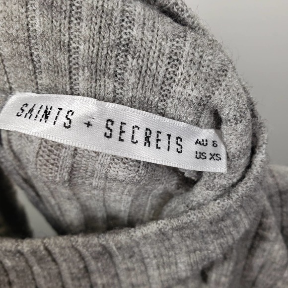 Saints + Secrets Balloon Sleeve Open Back Sweater XS - Picture 6 of 7
